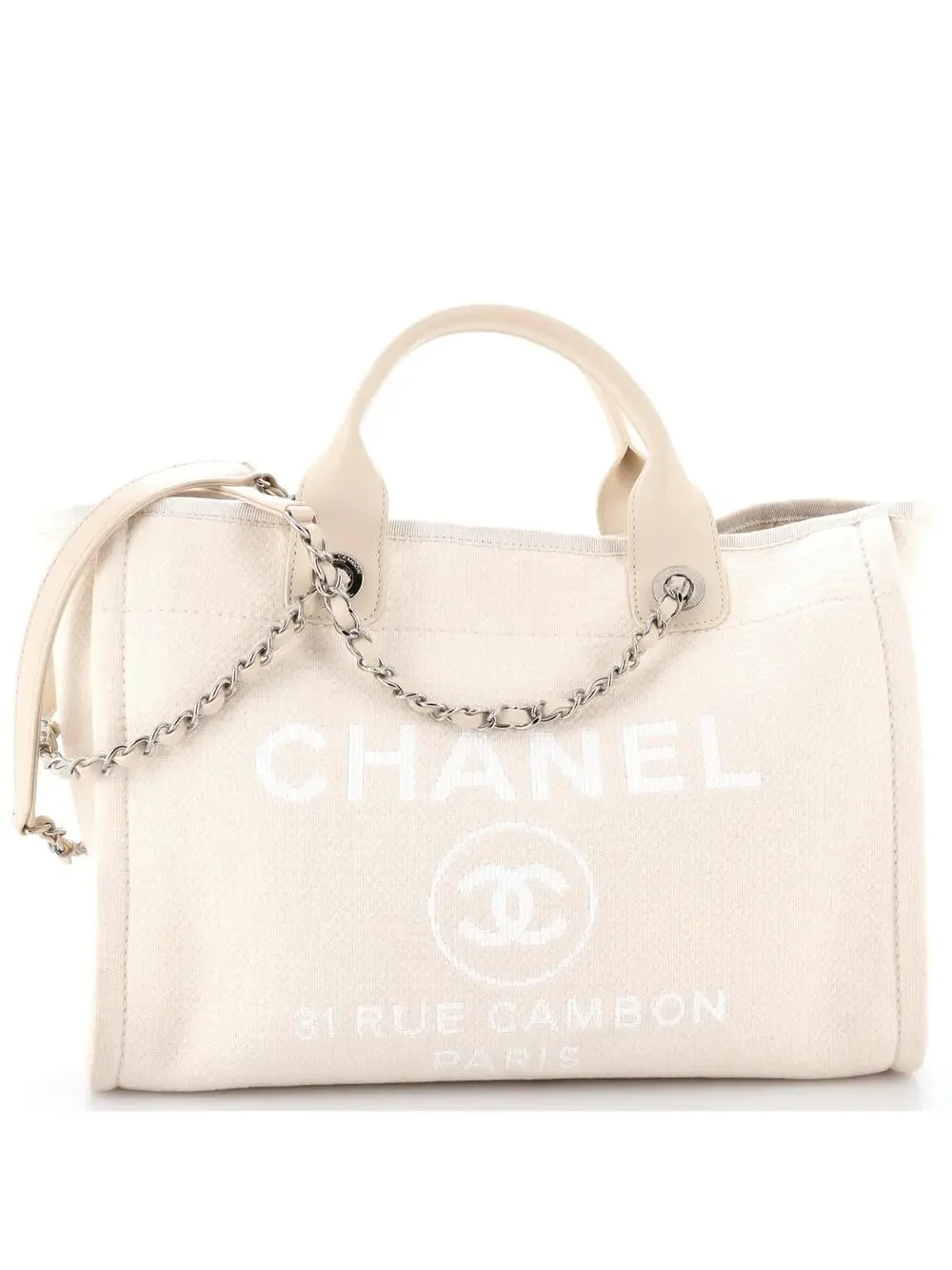 Chanel Deauville Nm Tote Mixed Fibers #323594C42B